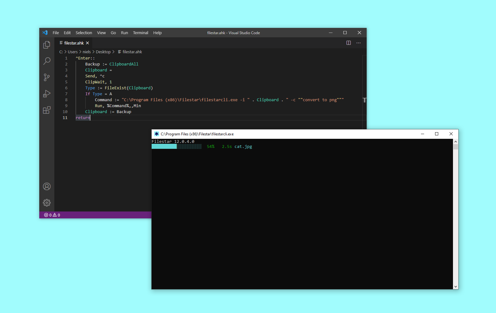 Beliebige Dateien mit AutoHotkey und Filestar konvertieren