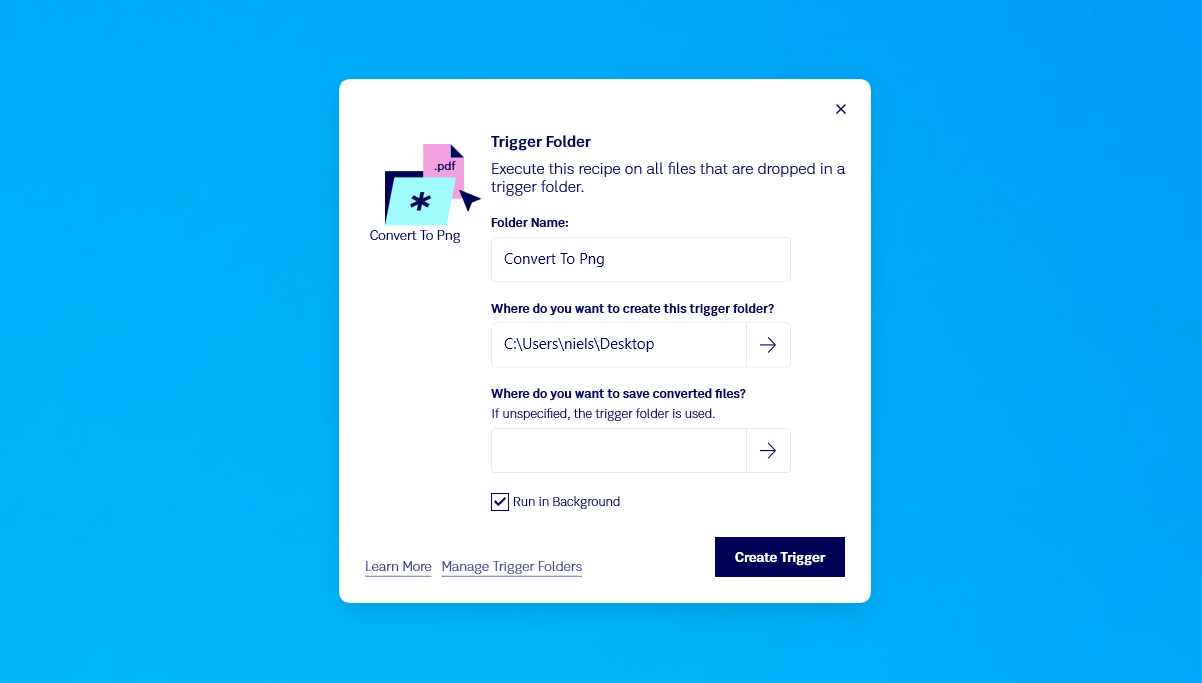 Trigger Folders